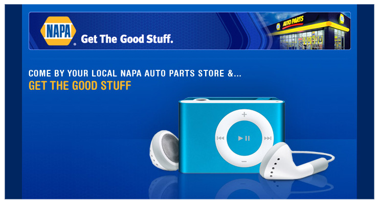 NAPA Auto Parts // Apple iPod Giveaway