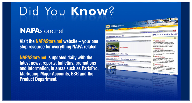 NAPA Auto Parts // Did You Know